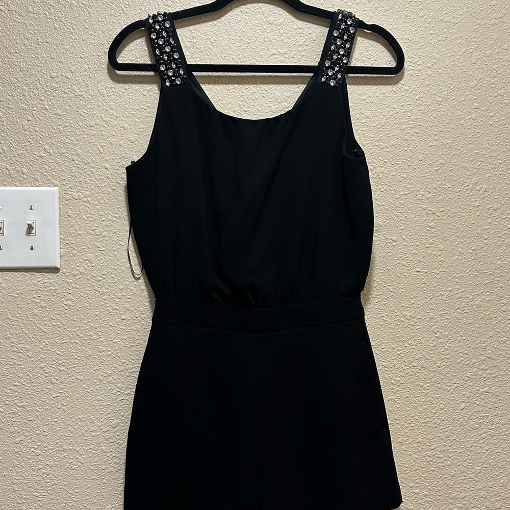 ZARA BLACK ROMPER XS